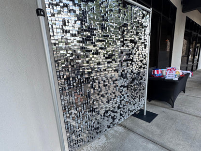 Silver Shimmer Wall Backdrop