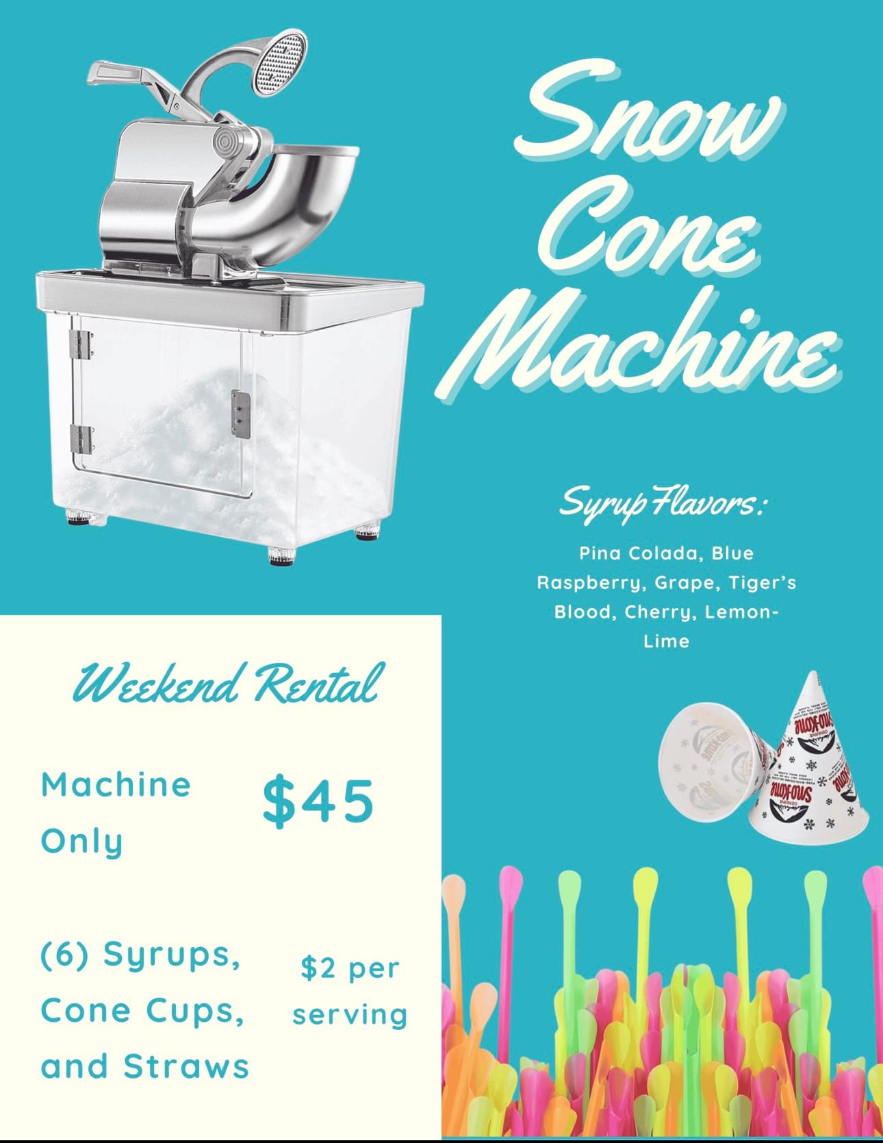 Snow Cone Machine