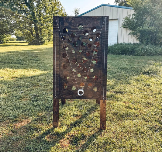 Wall Ball Maze yard game rental for parties, weddings, school events, and corporate events in Tahlequah, Tulsa, and Northeast Oklahoma
